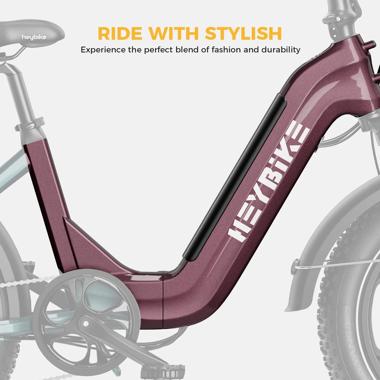 Heybike Ranger S Electric Bike for Adults, 750W Foldable Ebike with 48V 14.4AH Removable Battery, 20" x 4.0 Fat Tire Step-thru Electric Bicycle, 7-Speed Hydraulic Fork