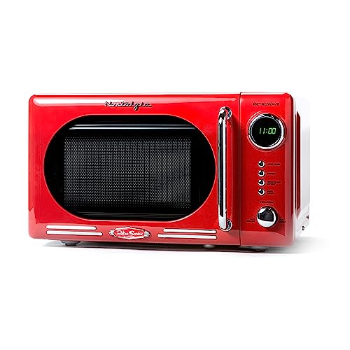 Nostalgia Retro 700 Watt Countertop Microwave
