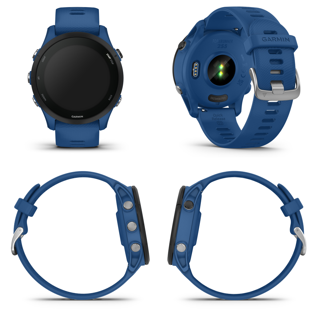 Garmin Forerunner 255 GPS Running Smartwatch Tidal Blue with Wearable4U E-Bank Bundle