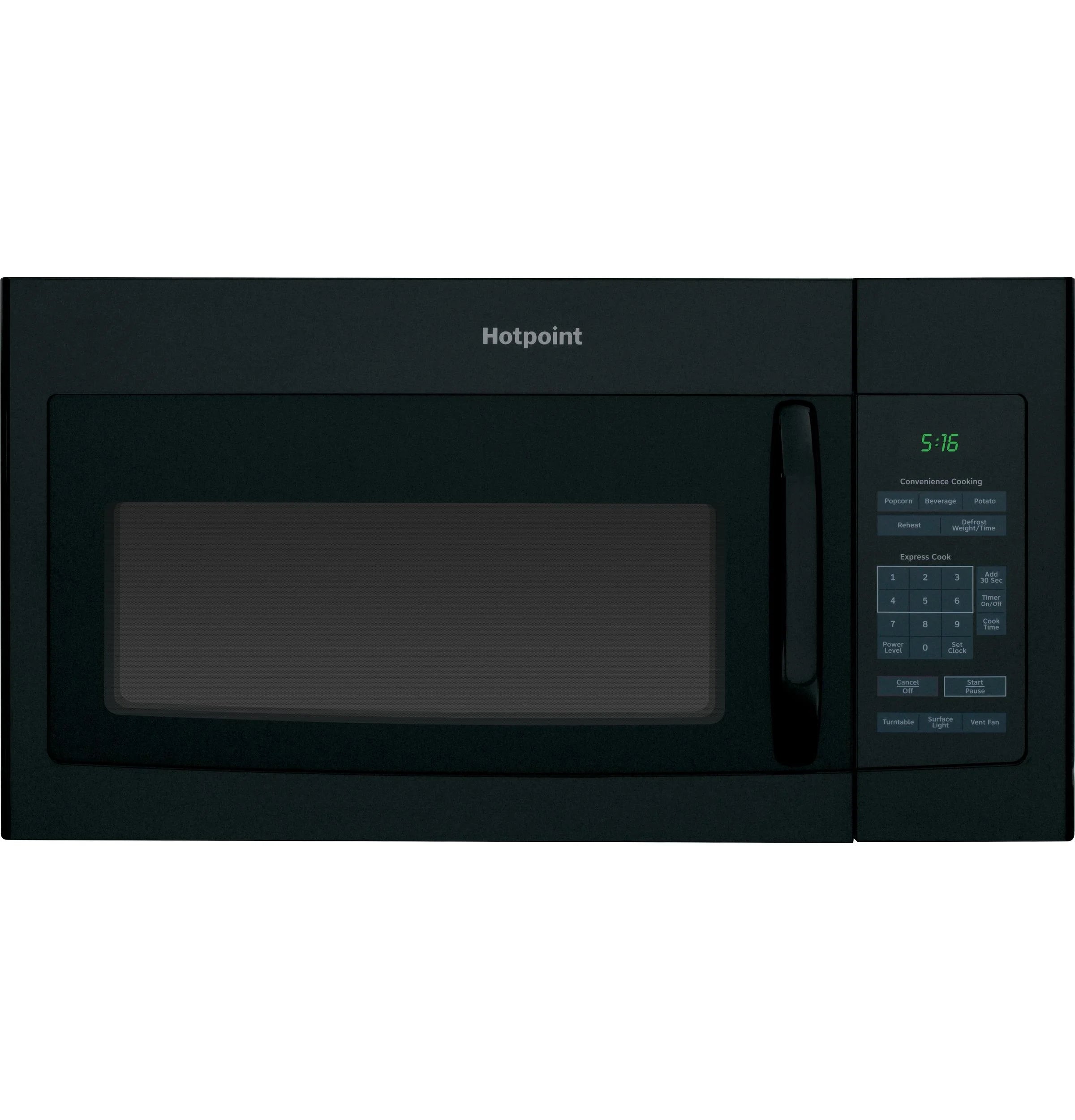 Hotpoint 1.5 Cu. Ft. Over-The-Range Microwave Oven Black