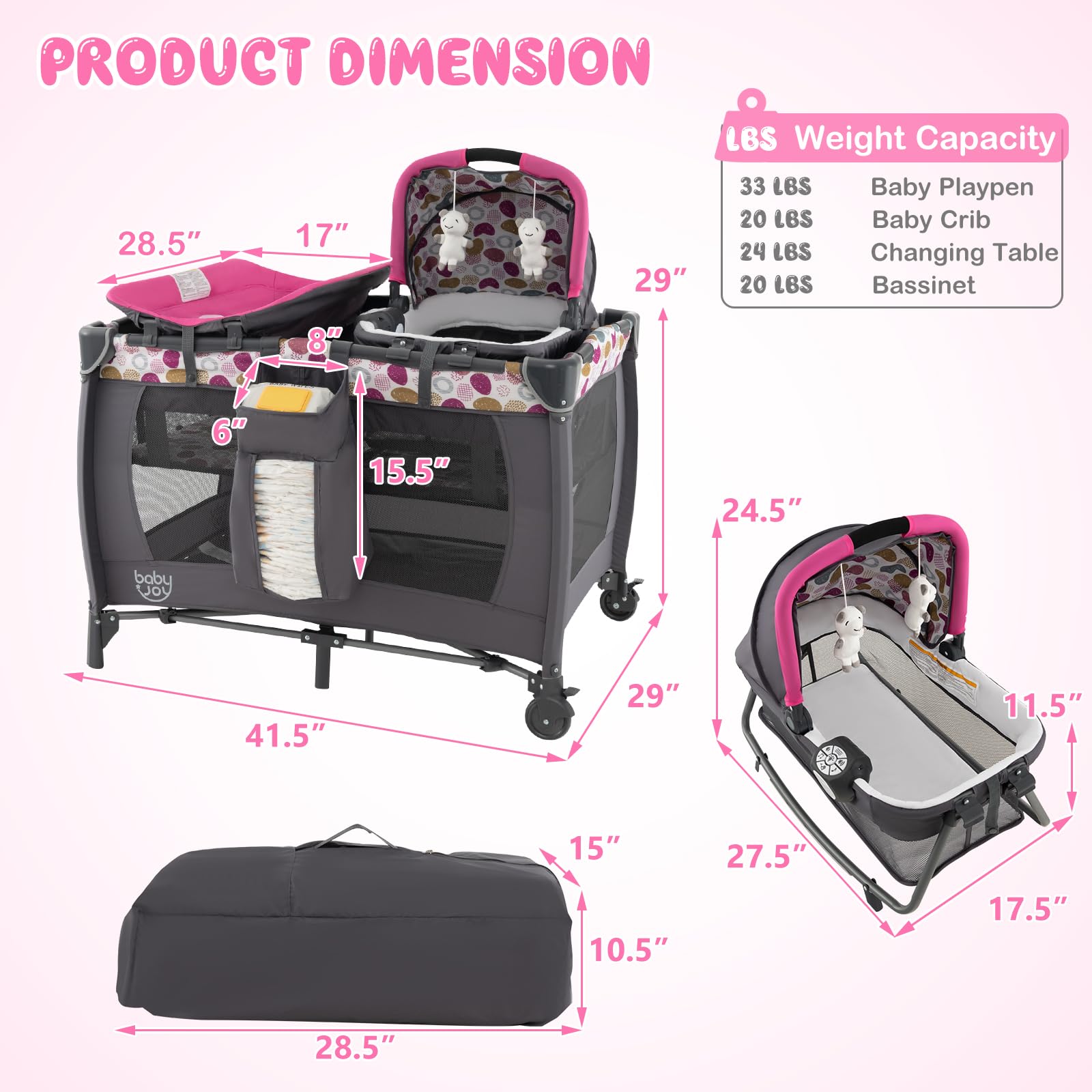 Portable Changing Bassinet Activity Baby