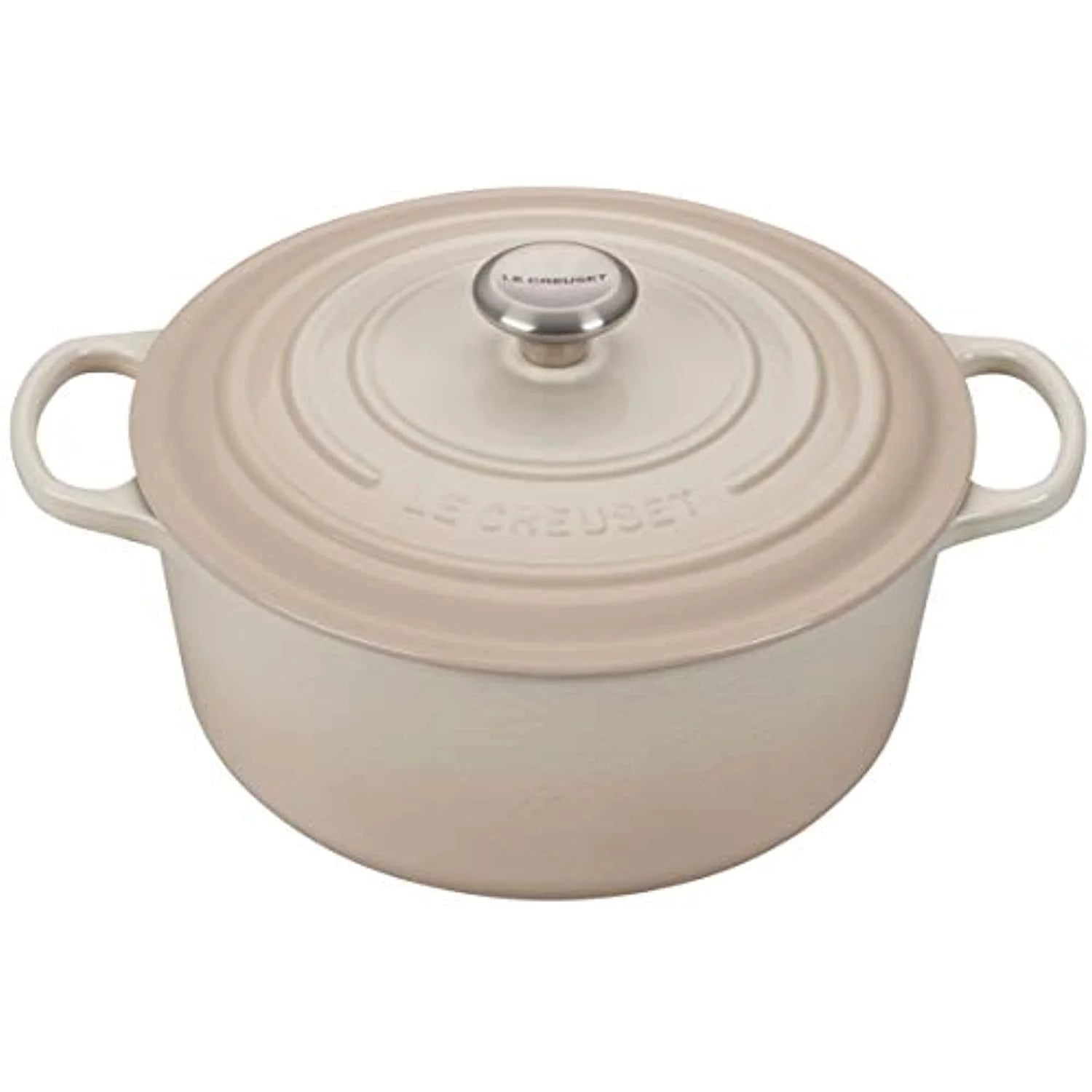 Le Creuset Enameled Cast Iron Signature Round Dutch Oven, 7.25 qt., Meringue
