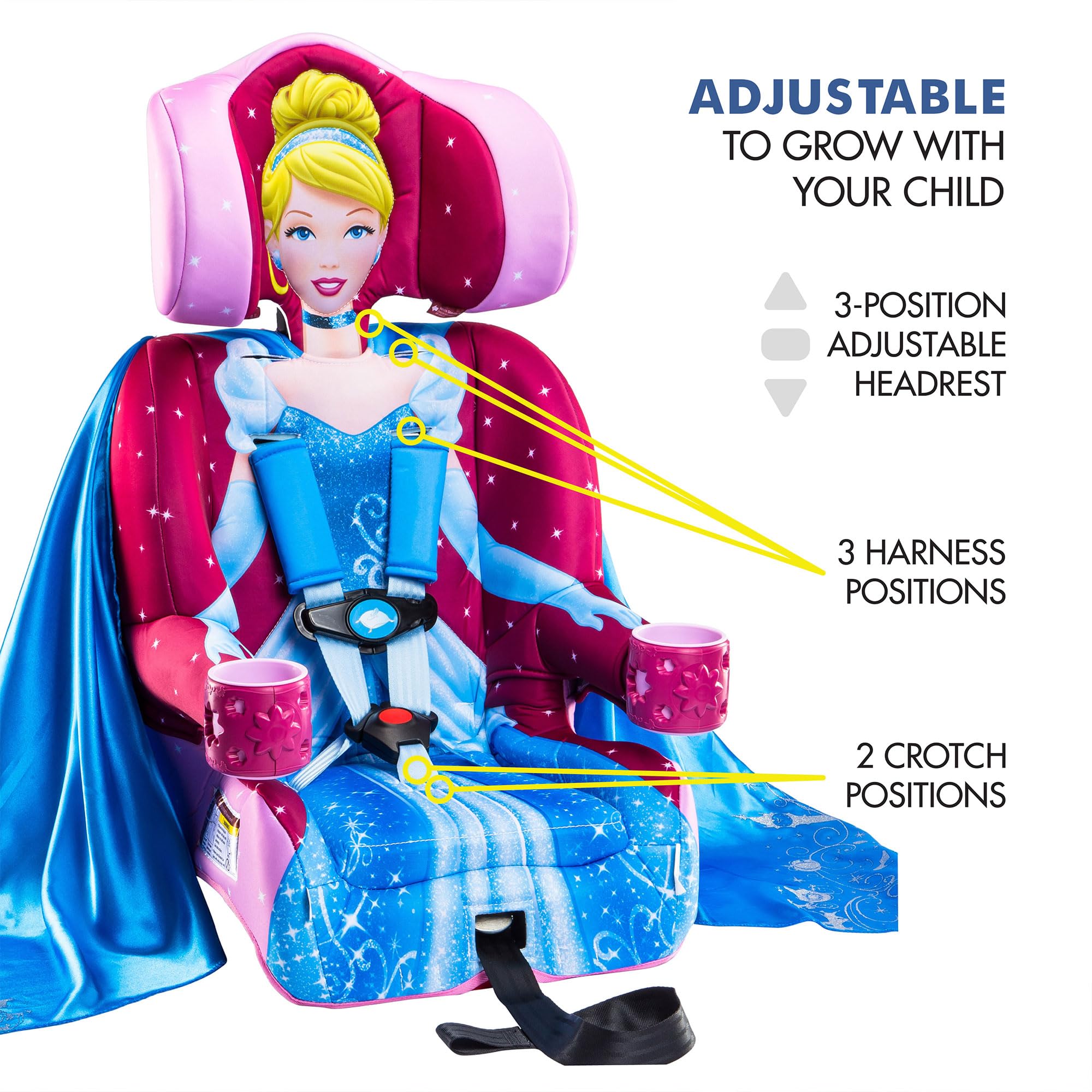 KidsEmbrace Harness Booster Princess Cinderella