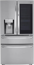Lg Lrmvs3006 36" Wide 29.5 Cu. Ft. Energy Star Rated French Door Refrigerator - PrintProof