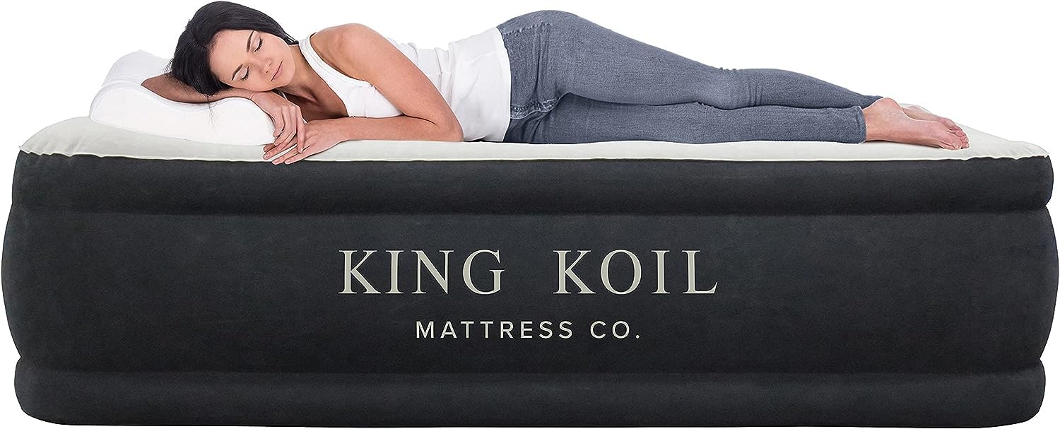 King Koil Luxury Pillow Top Plush Queen Air Mattress