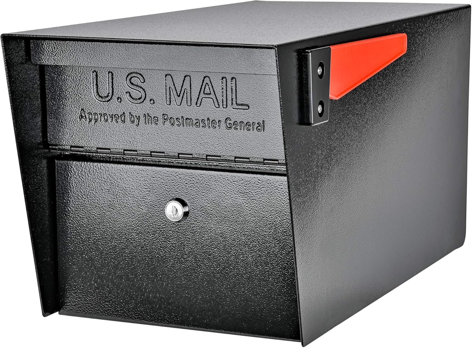 MAIL BOSS Secure Large Black Mail Boss Locking Mailbox