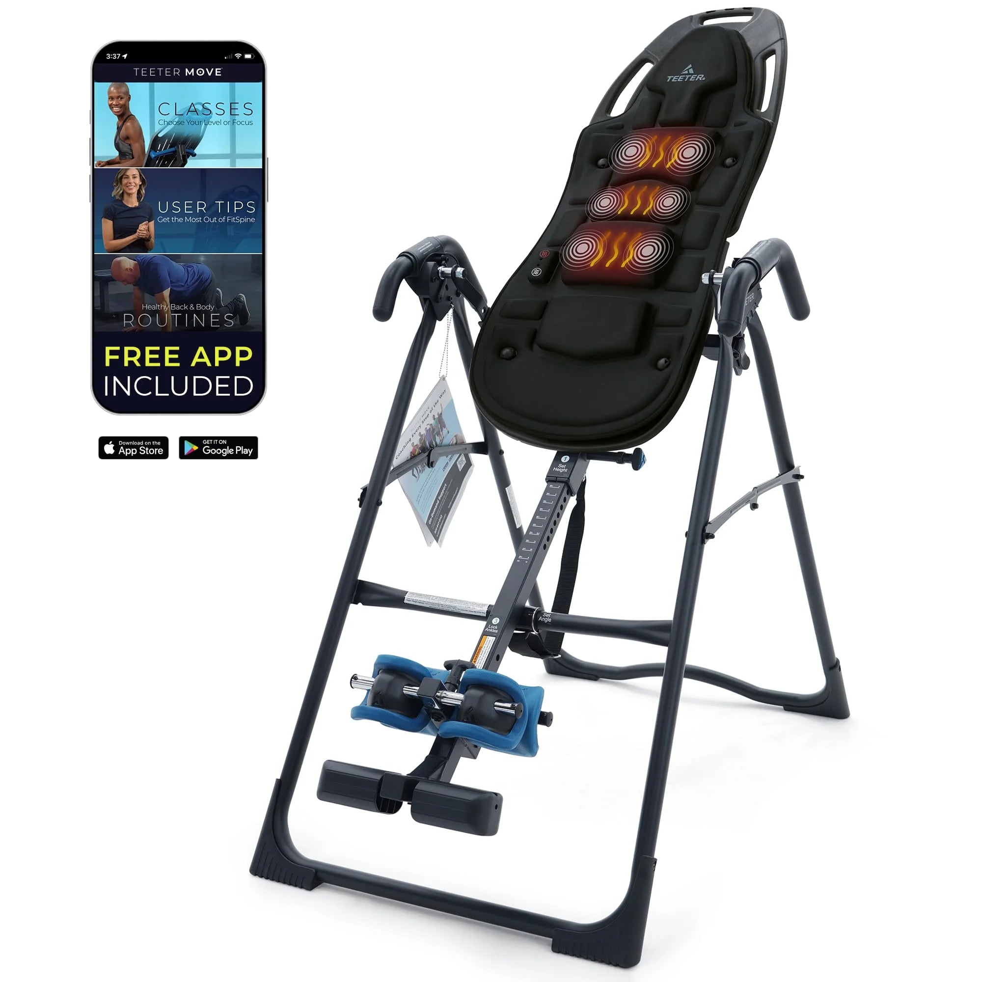 TEETER Inversion Table for Back Pain, 300 lb Capacity
