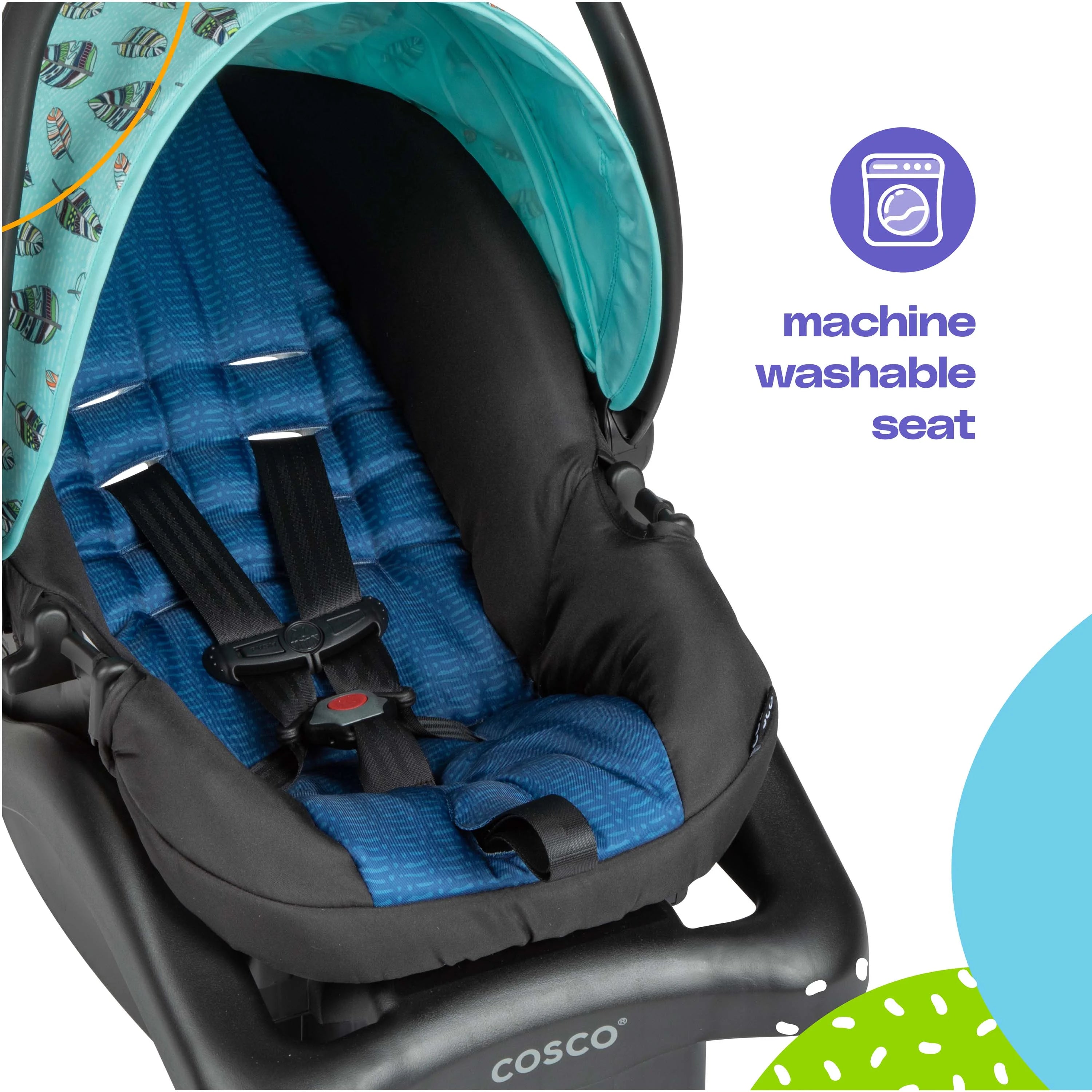 Cosco Kids Lift & Stroll DX Travel System, Chalk Blue, Toddler, Unisex