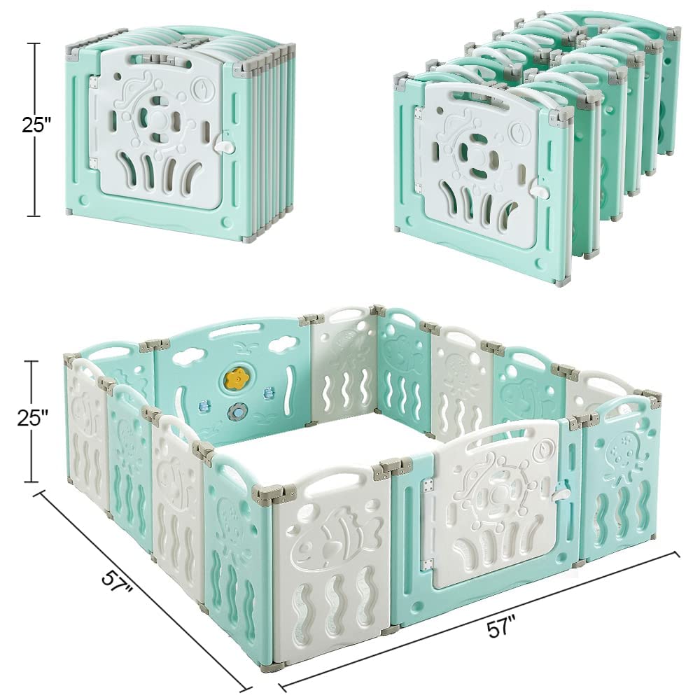 Albott Play Playpen Panels Foldable
