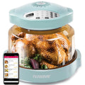 NuWave Pro Plus 2 Air Fryer, Infra-Red Oven Cook Healthy, 360 Surround Cooking, Adjustable Temps, 100 Presets & 50 Memory Air Fryer, Durable Power Dome, Mint Green
