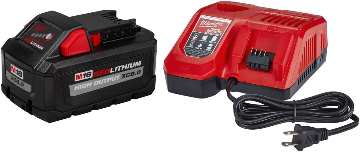 MILWAUKEE Powerful High Output M18 REDLITHIUM Starter Kit 8Ah