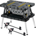 KETER Compact Versatile Folding Work Table Portable Workbench