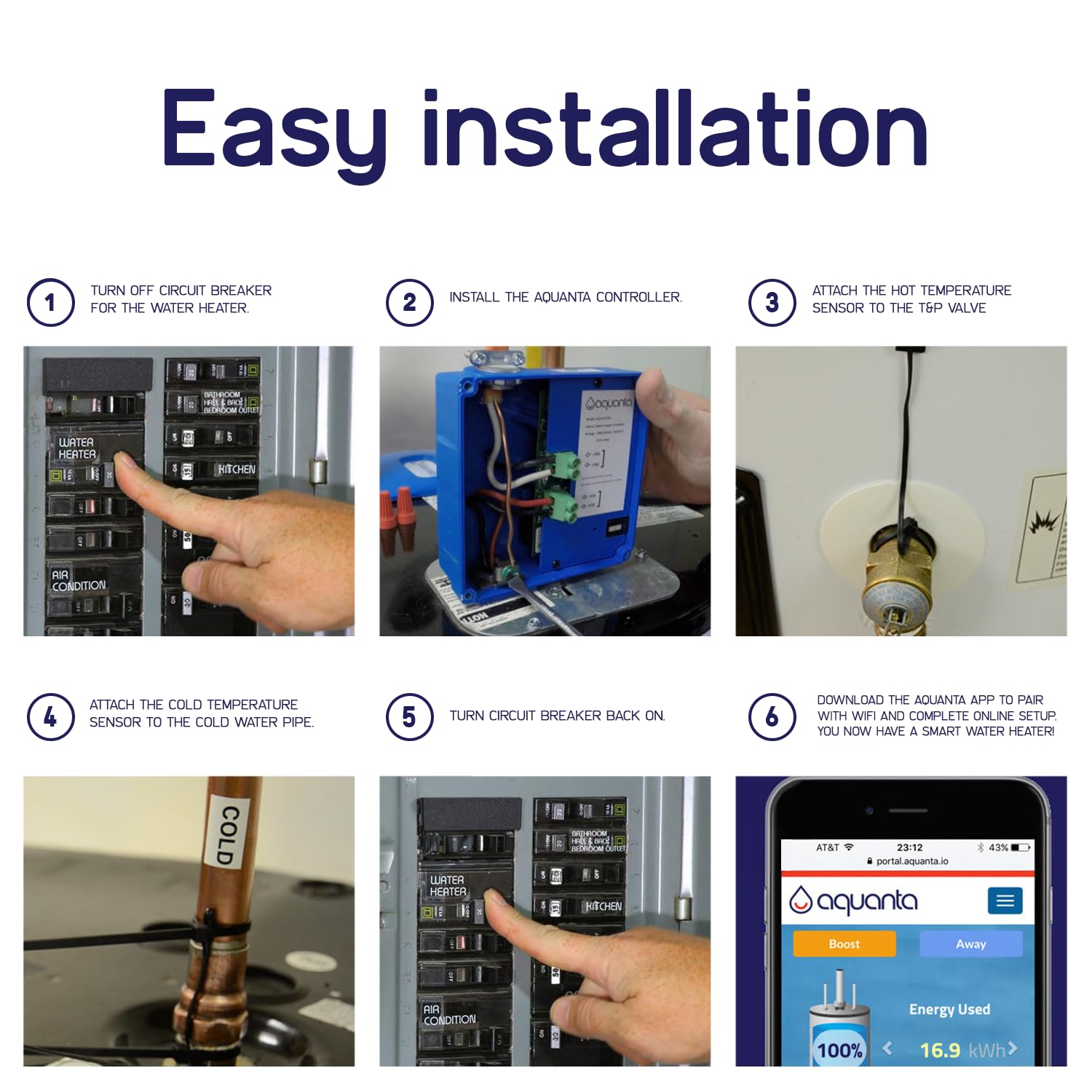 Aquanta Digital Water Heater Timer