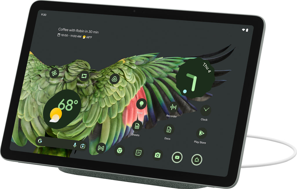 Google - Pixel Tablet with Charging Speaker Dock - 11"  Android Tablet - 256GB - Wi-Fi - Hazel