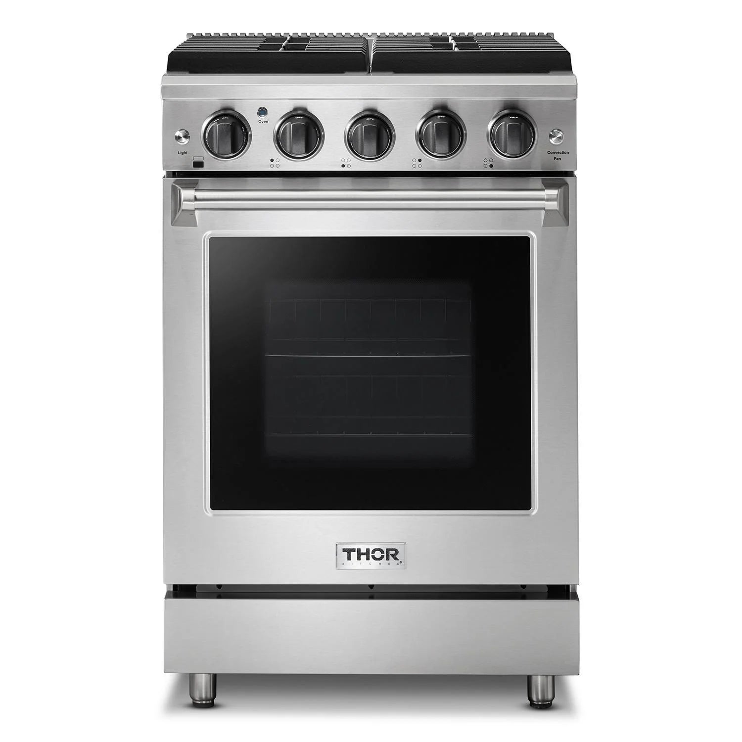 Thor Kitchen Lrg2401u 24" Wide 3.7 Cu. Ft. Capacity Freestanding Professional Natural Gas