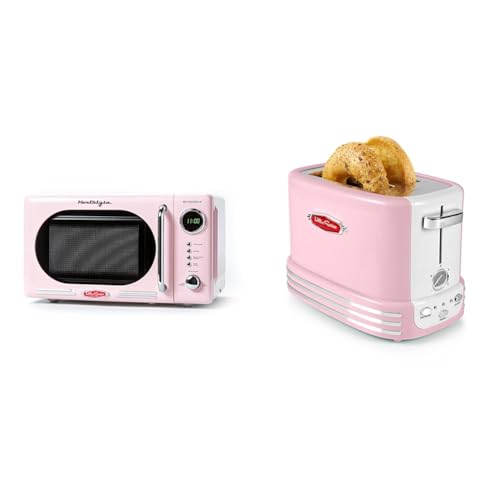 Nostalgia Retro 700 Watt Countertop Microwave