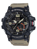 Casio - Men's G-Shock Mudmaster Twin-Sensor Analog-Digital 55mm Watch - Tan
