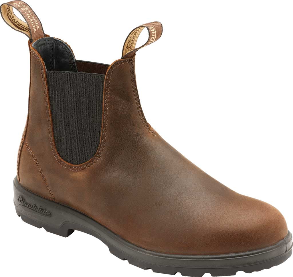 Blundstone Super 550 Series Chelsea Boot Antique Brown Leather 9 M