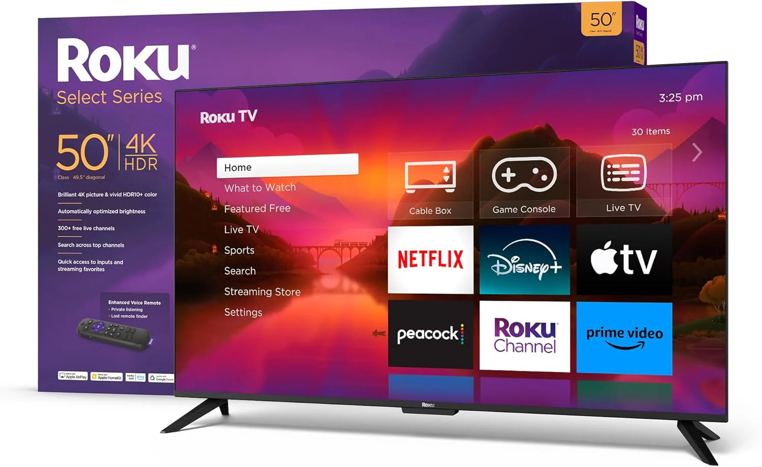 Roku Smart TV – 50 Inch Select Series 4K HDR RokuTV