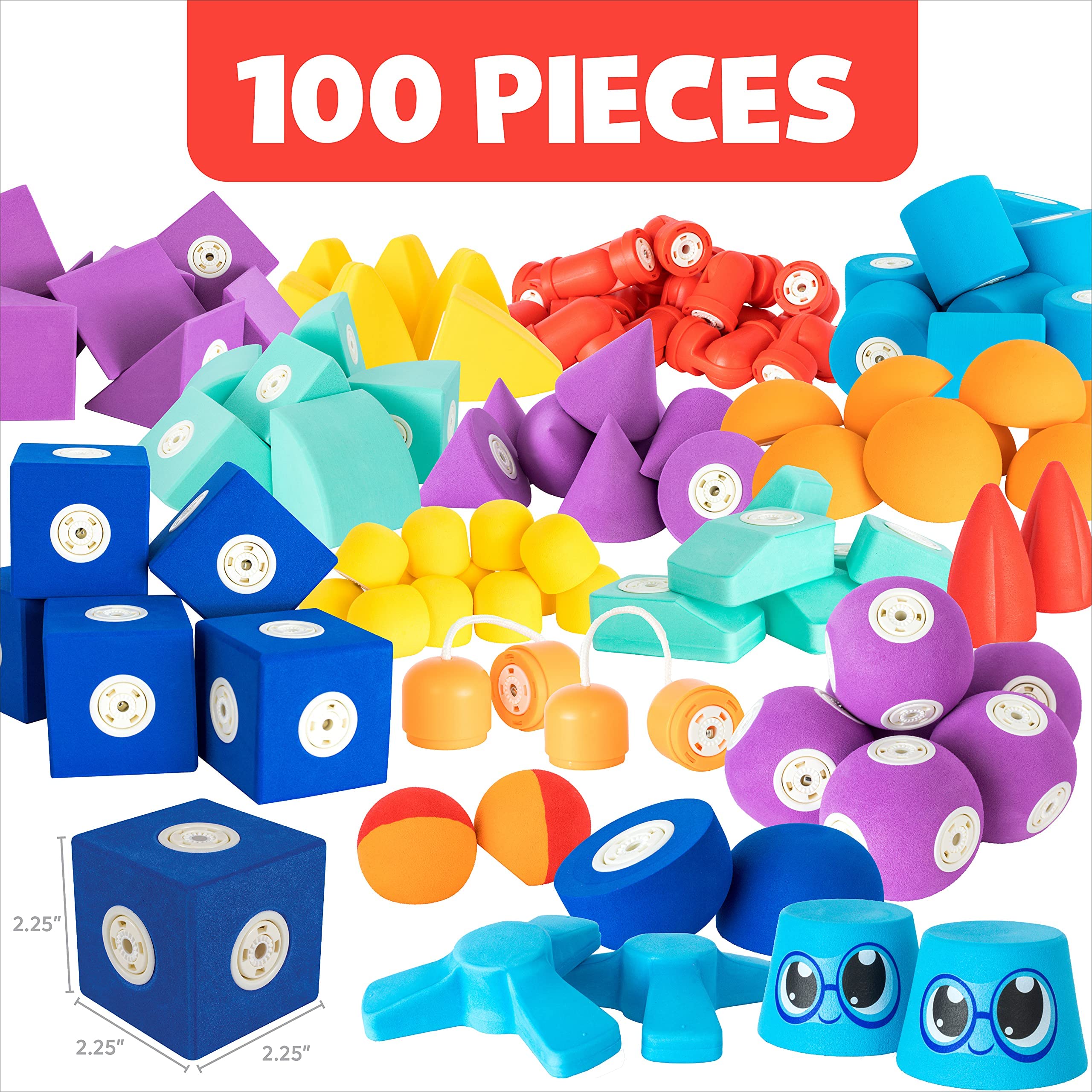 Blockaroo Magnetic Foam Building Blocks