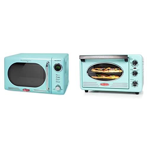 Nostalgia Countertop Microwave 700 Watts Toasting