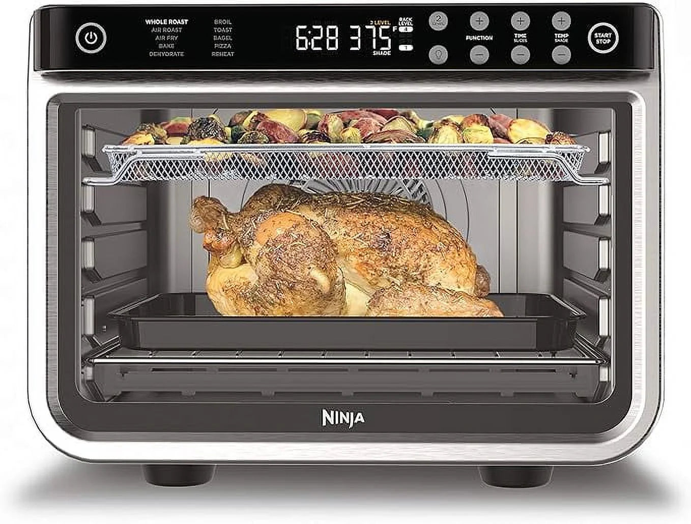Open Box Ninja DT201 Foodi 10-in-1 XL Pro Air Fry Digital Toaster Oven - Stainless Steel