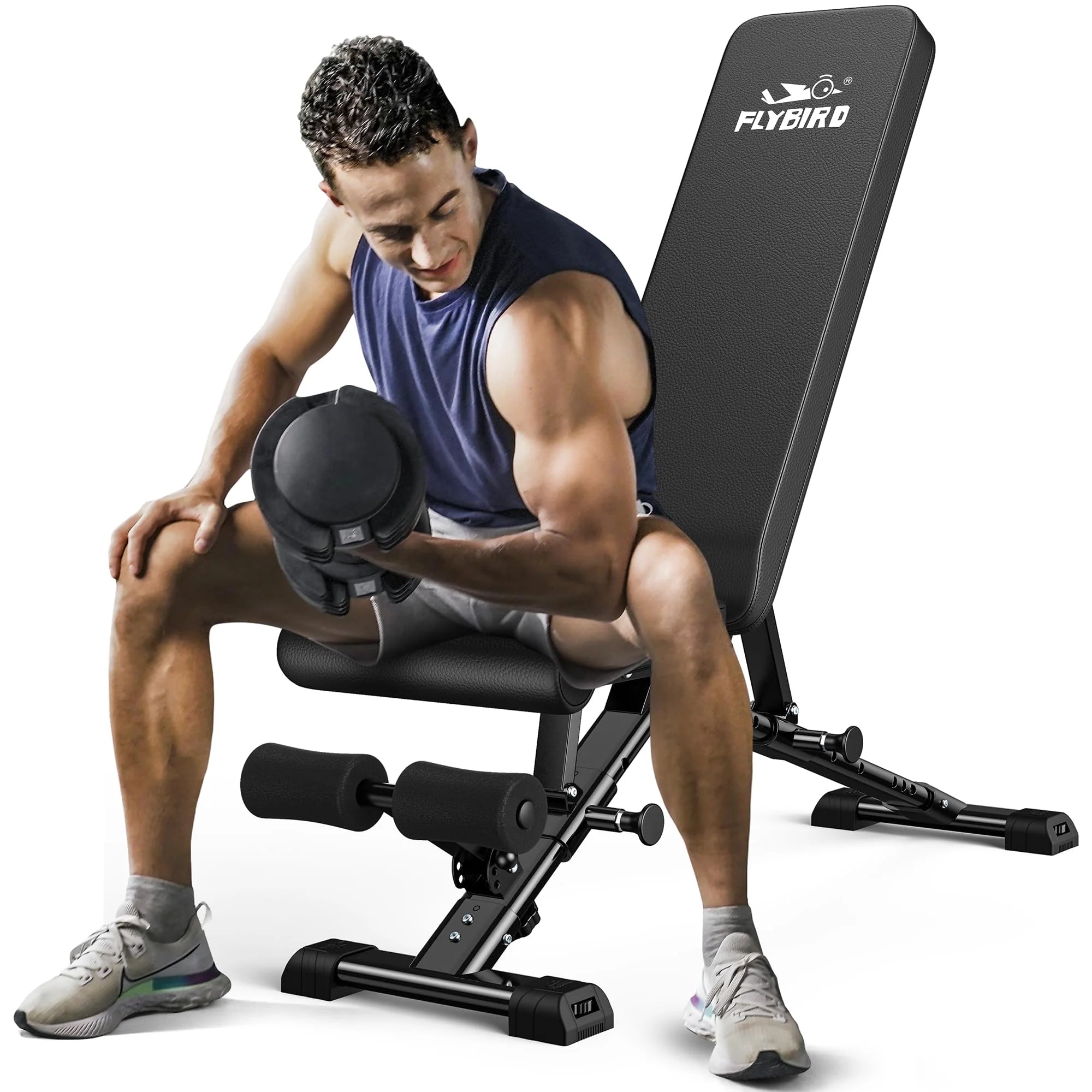FLYBIRD Adjustable Strength Training Bench for Full Body Workout