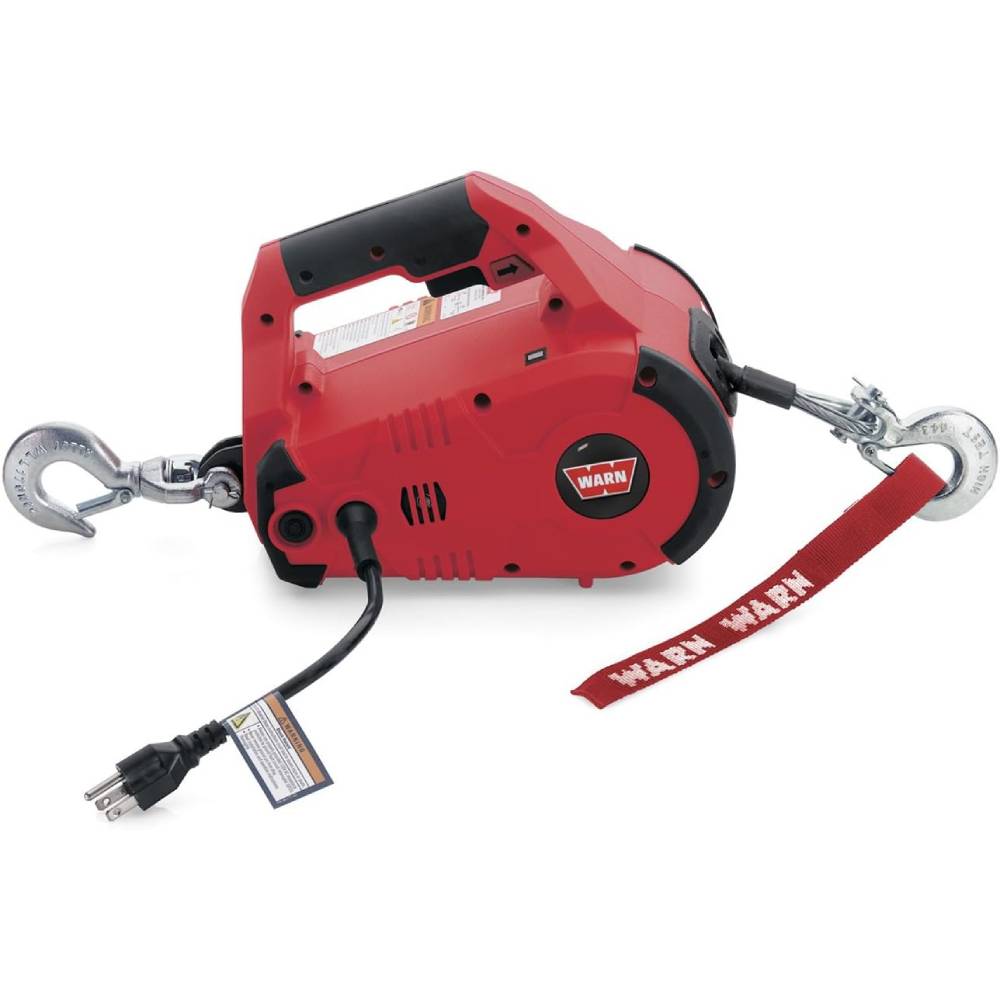WARN Portable Electric Winch with Steel Cable
