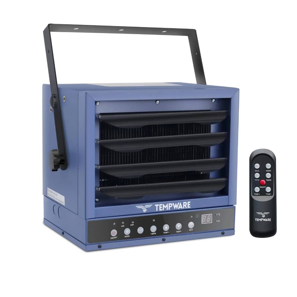 TEMPWARE Electric Garage Heater with Full Function Remote & 12 Hour Timer