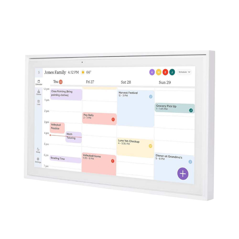 Smart 15 inch Digital Calendar & Chore Chart with Touchscreen