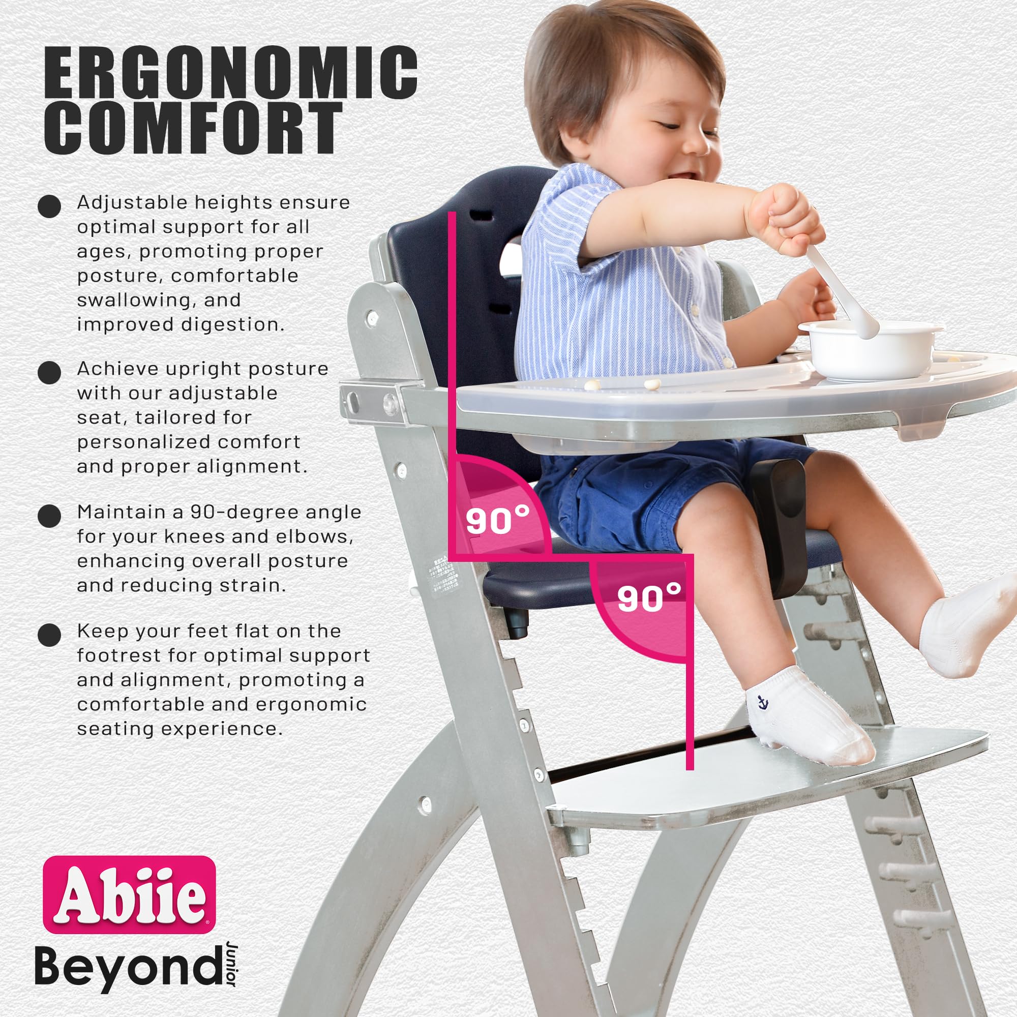 Abiie Adjustable Highchair Solution Toddlers