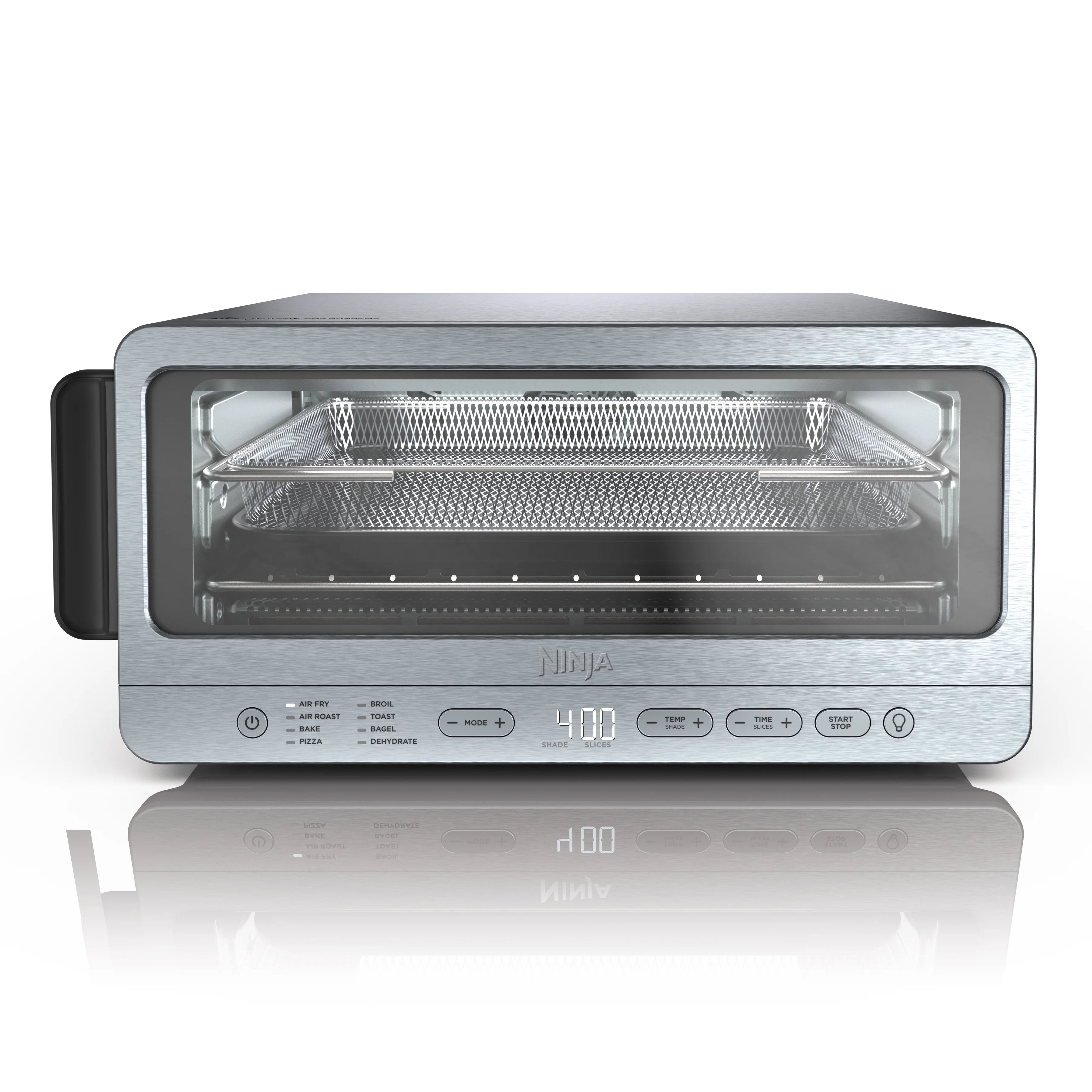 Ninja Flip Toaster Oven & Air Fryer, 8-in-1 Functionality, Flip Up & Away Capability for Storage Space, SP151