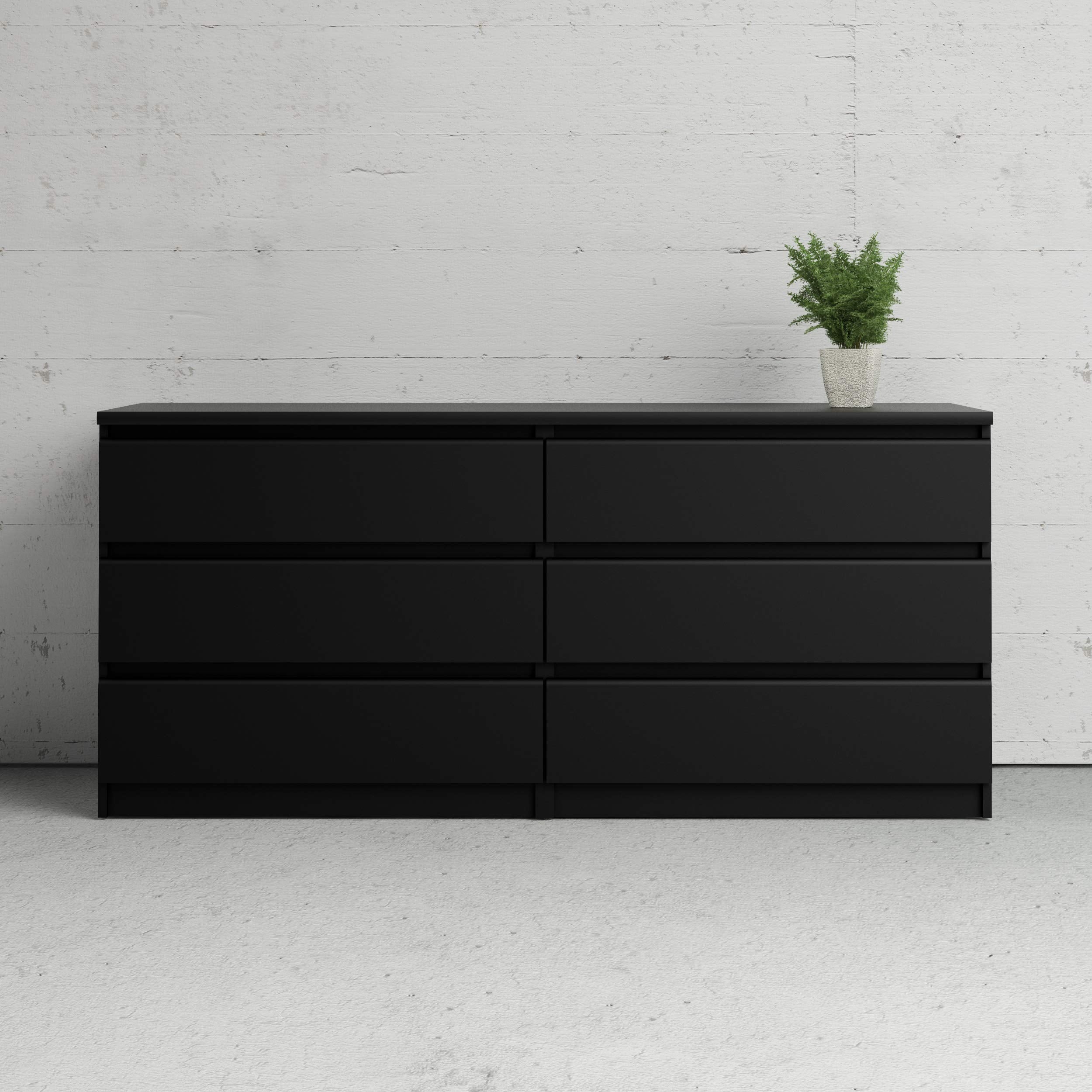 Tvilum Drawer Double Dresser Black