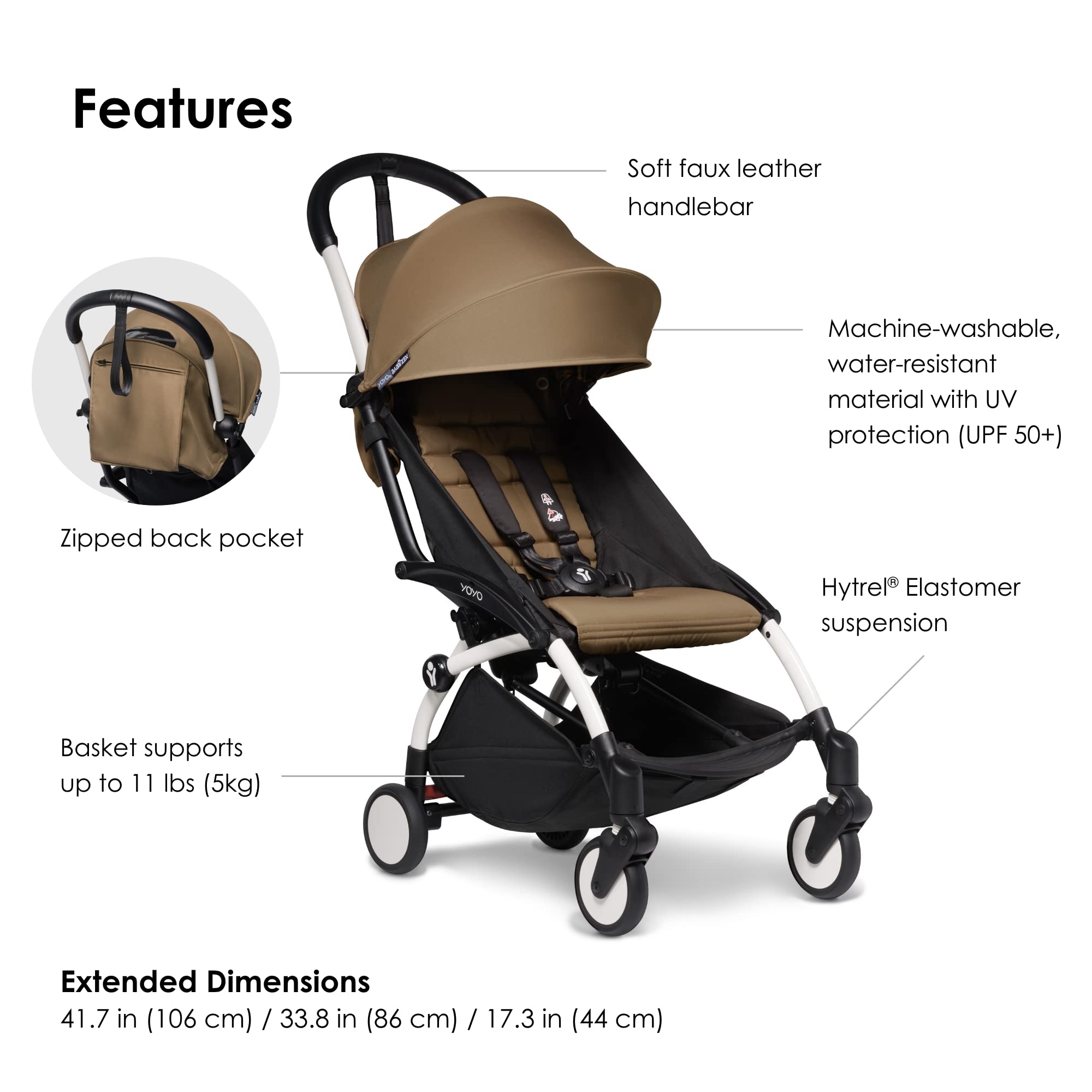 BABYZEN YOYO2 Stroller Toffee Cushion