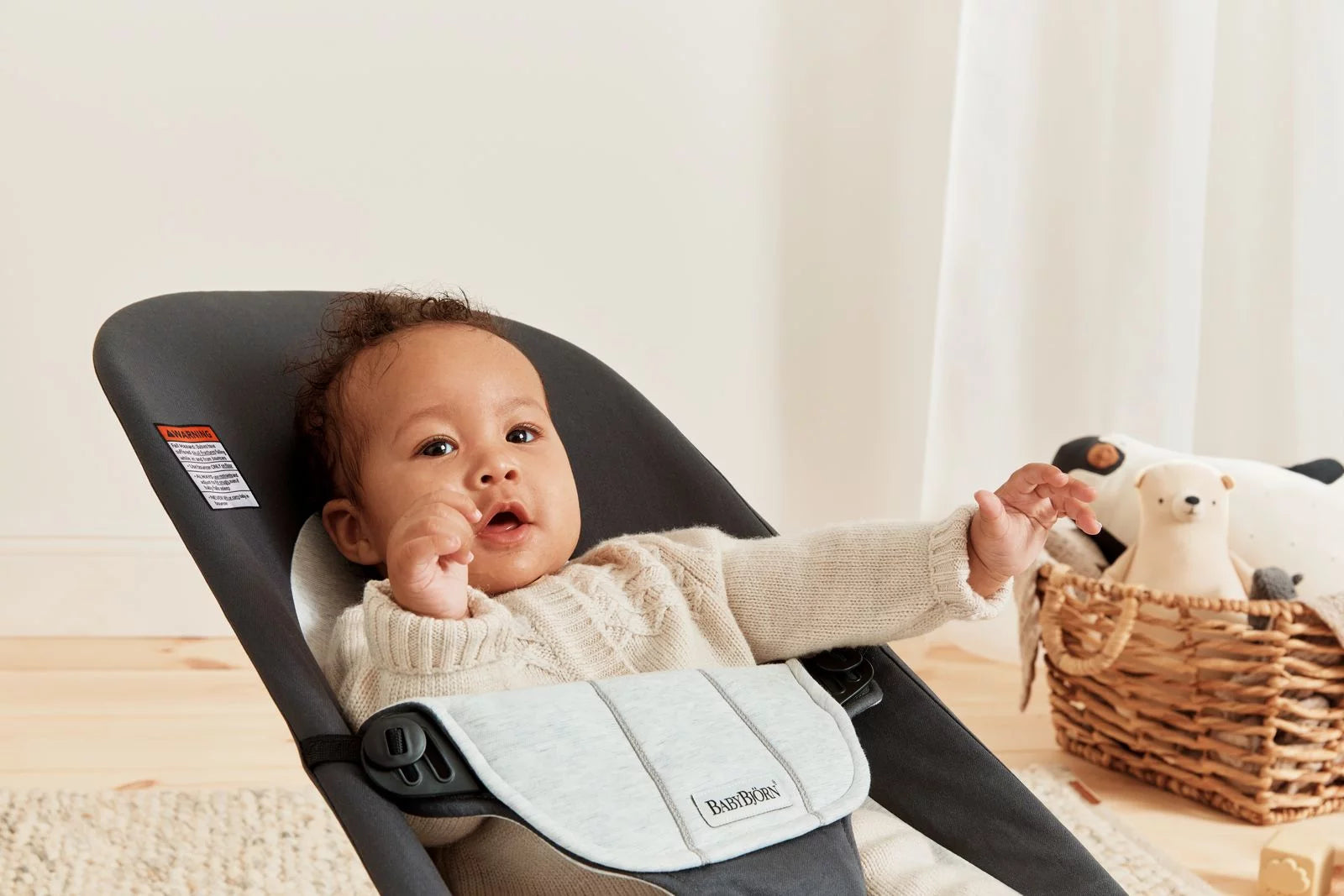 BabyBjorn Bouncer Balance Soft in Dark Grey/Light Grey