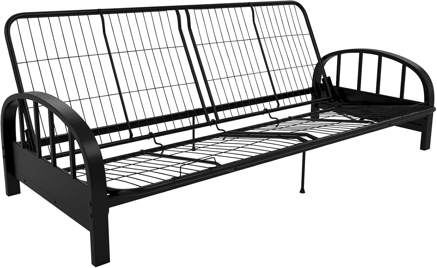 DHP Stylish Modern Aiden Black Metal Futon Frame