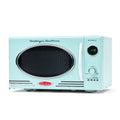 Nostalgia Retro Countertop Microwave Oven - Large 800-Watt - 0.9 cu ft - 12 Pre-Programmed Cooking Settings - Digital Clock - Kitchen Appliances - Aqua