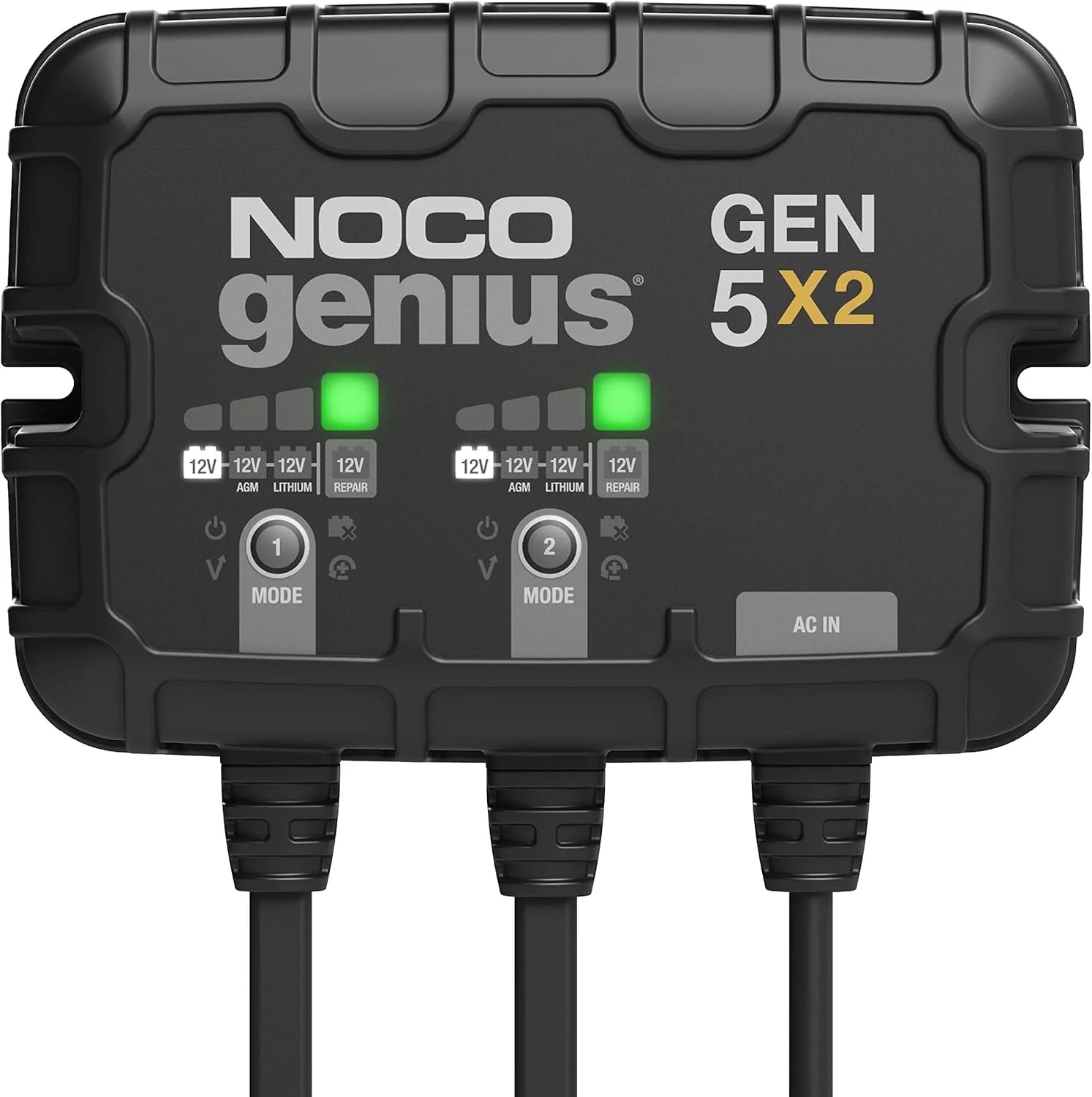 NOCO Genius GEN5X2 2 Bank Marine Battery Charger