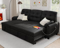 Ucloveria Sectional Sofa Couch, 87" Sleeper Sofa Bed