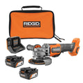 18V Brushless Cordless 4-1/2 in. Paddle Switch Angle Grinder with (2) 4.0 Ah Batteries, Charger, and Bag R86047B-AC93044SBN