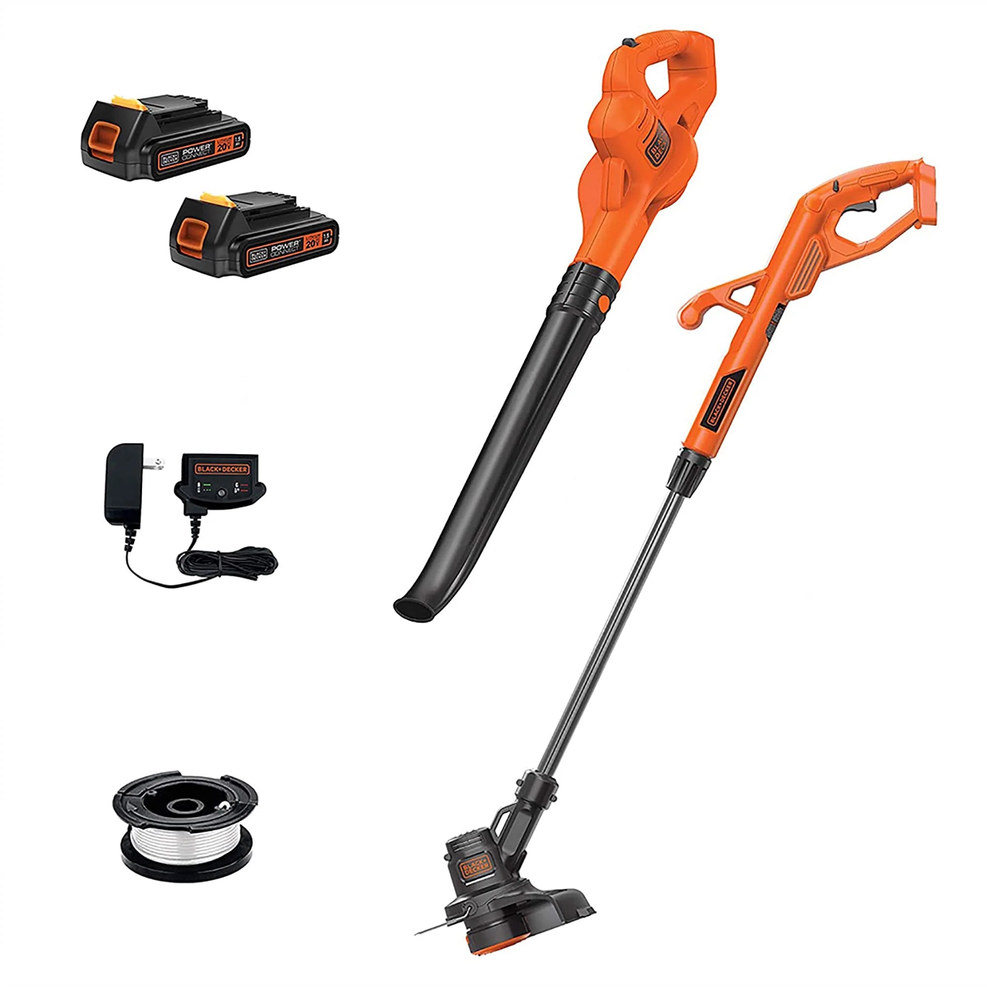 BLACK DECKER 20V Cordless String Trimmer/Edger   Sweeper Combo Kit