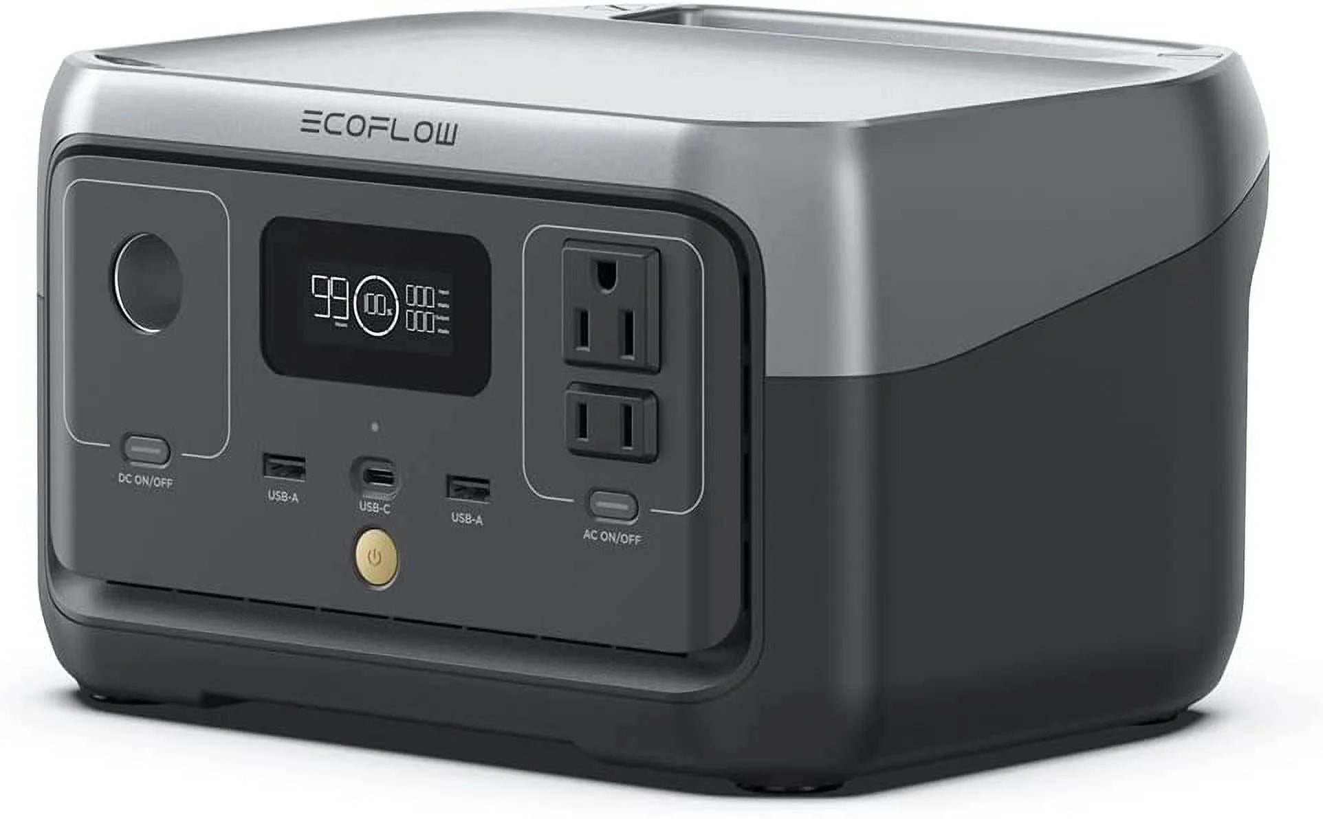 EF EcoFlow RIVER 2 Portable Power Station 256Wh Capacity,Solar Generator,600W AC Output for Outdoor Camping,Home Backup,Emergency,RV