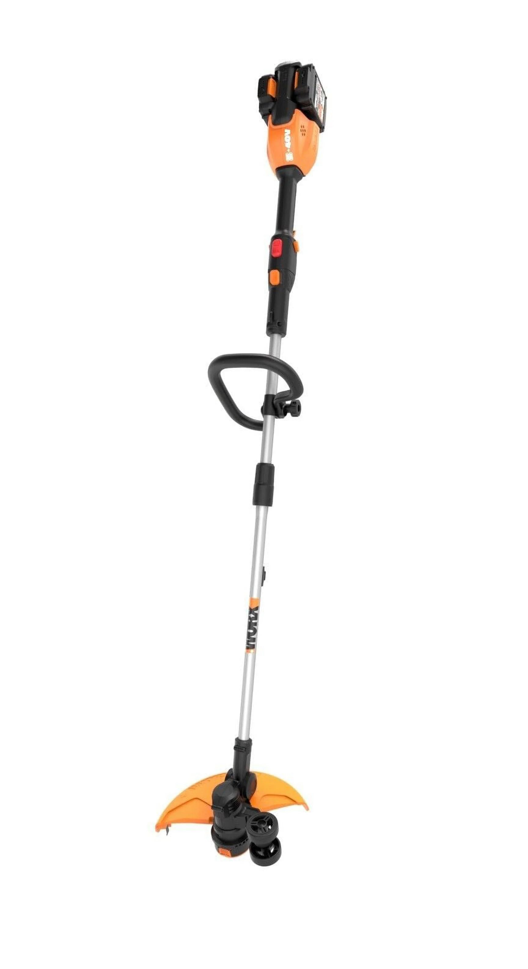 WORX WG184 13" 40V Lithium-Ion Cordless String Trimmer with Batteries & Charger