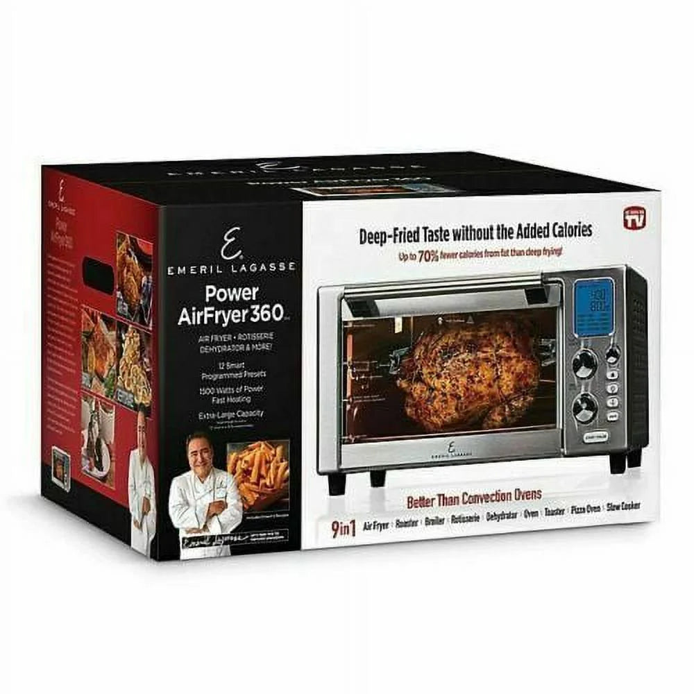 Emeril Lagasse - Air Fry Toaster Oven - Brushed Stainless Steel