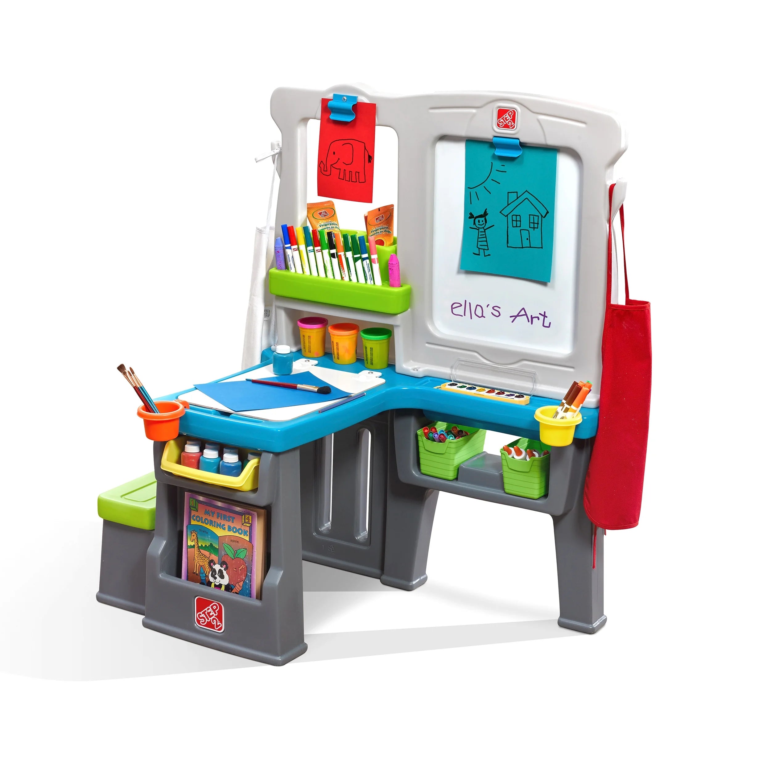 Step2 Great Creations Art Center Desk with Easel, Multi