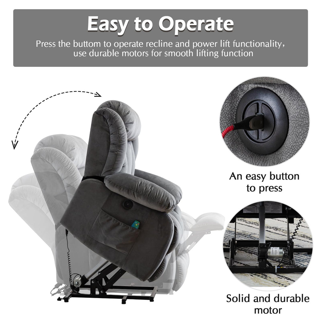 INZOY Recliner Massage Electric Reclining