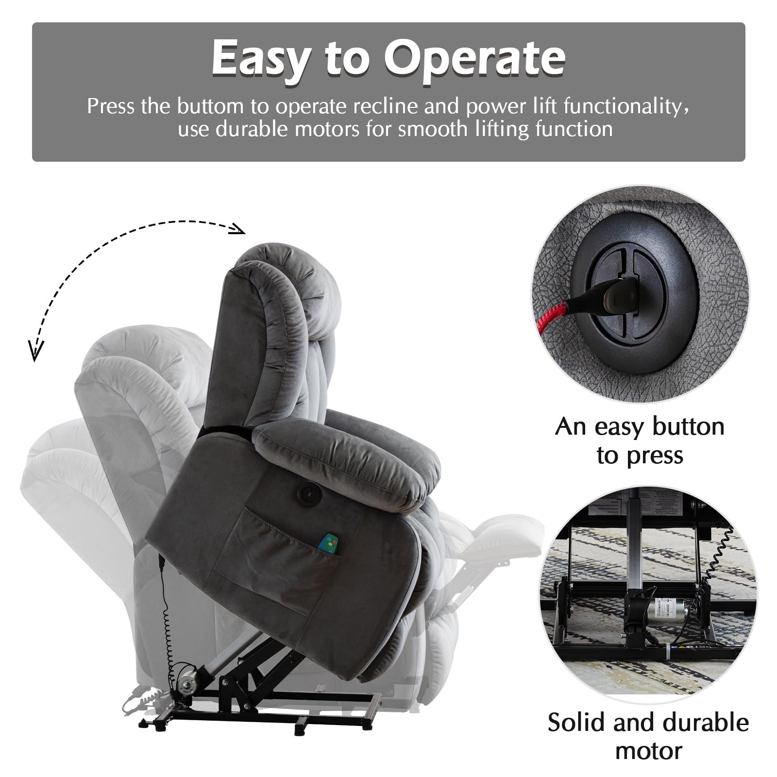 INZOY Recliner Massage Electric Reclining