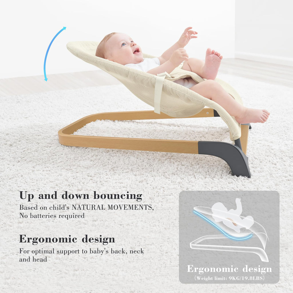 ANGELBLISS Bouncer Portable Infants Vibrations