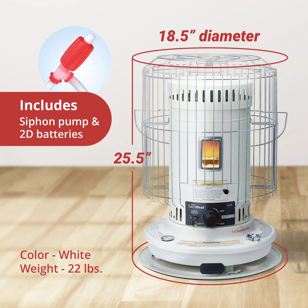 Sengoku KeroHeat 23,500 BTU Indoor & Outdoor Convection Kerosene Heater