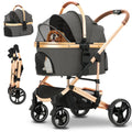 Ingborsa 3 in 1 Folding Pet Stroller   Dog/Cat, Gray